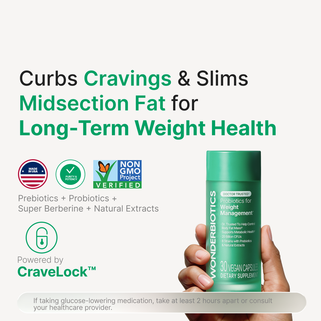 WonderBiotics Probiotics for Weight Management bottle